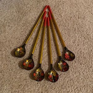 Vintage kitchen wooden spoons